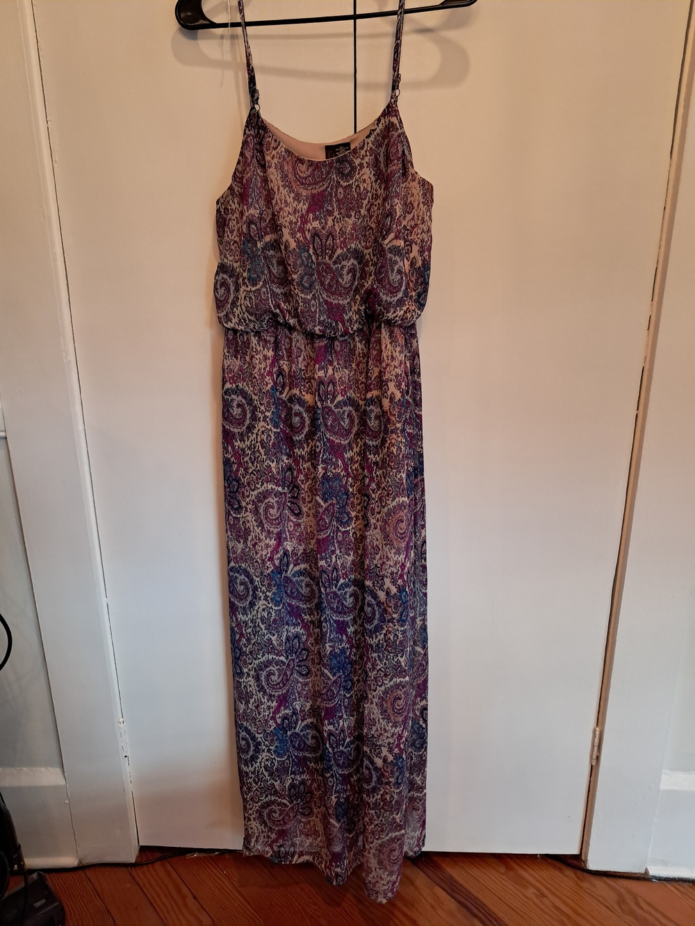 Fire Los Angeles Purple Paisley Maxi Dress